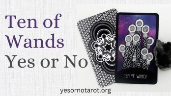 10 of wands as yes or no